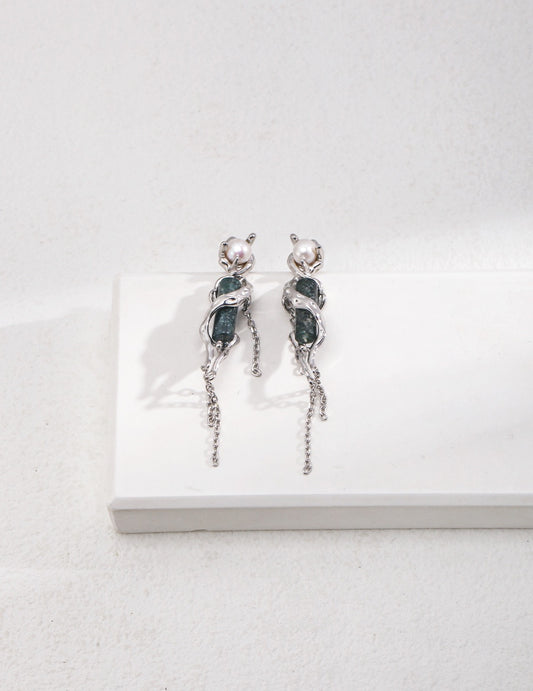 Pearl Agate Earrings